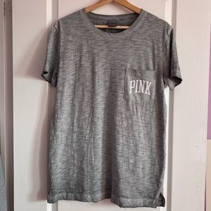 Pink Victoria Secret Grey T-shirt